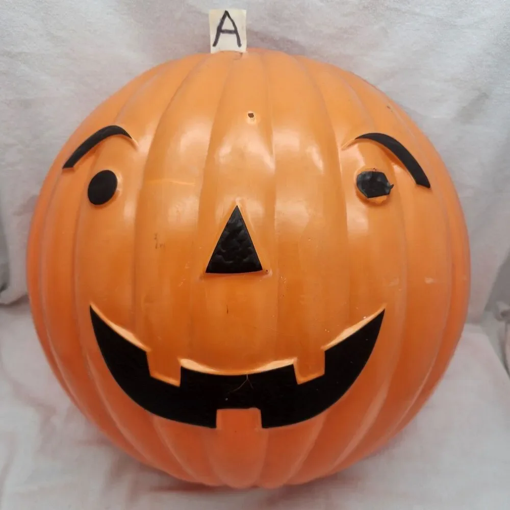 Decoration Jack O Lantern Pumpkin Lamp Post 2Pc Cover Halloween Shamrock Plastic
